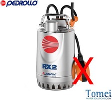 Pompe vide cave Pedrollo RX 3 Triphasé Inox jardin etangs 0,55kW évacuation