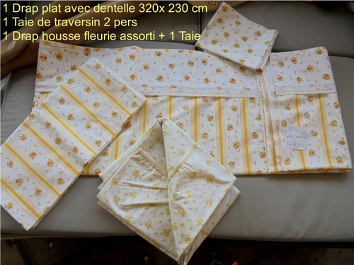 Parure lit drap - lit, plat