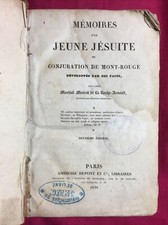 MARTIAL MARCEL DE LA ROCHE-ARNAUD - MÉMOIRES D’UN JEUNE JÉSUITE - DUPONT, 1828