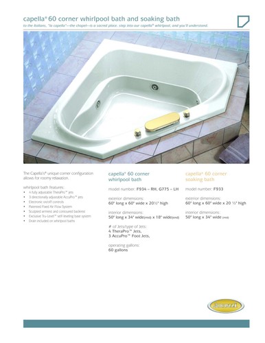 Jacuzzi capella corner - jacuzzi, tub
