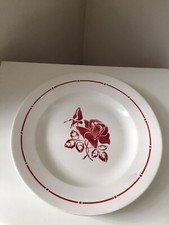 Plat de service les roses rouges Digoin Sarreguemines 