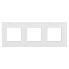 Cadre triple verre blanc