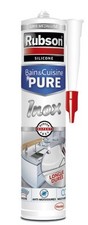 Mastic silicone élastomère joint étanchéité raccordement cuisine bains pure inox