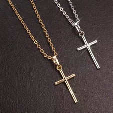 Croix pendentif collier simple