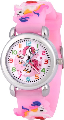 Montre enfant licorne rose - rose, 3d