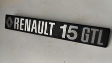 Logo Emblème Sigle Insigne Monogramme hayon coffre RENAULT 15 GTL