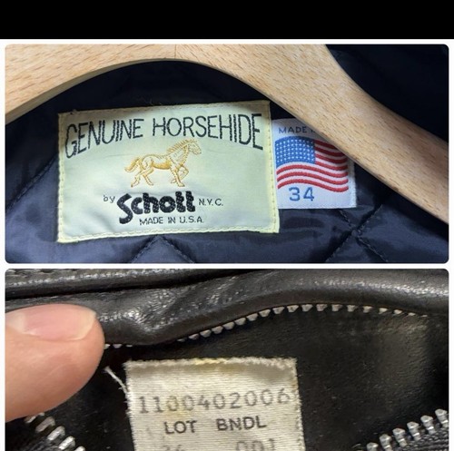 Horsehide schott single - horsehide,