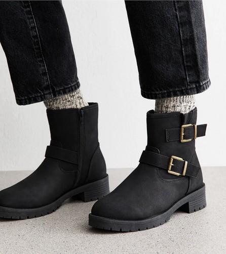 New look bottines - look, noir