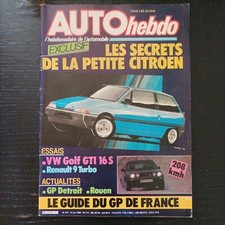 Auto hebdo 477 golf gti - gti, 16s
