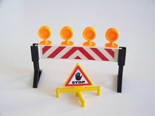 PLAYMOBIL (K1116) POLICE - Barrage Contrôle Routier & Tiangle Stop