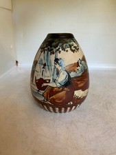 ANCIEN VASE CIBOURE SIGNE P BERNE