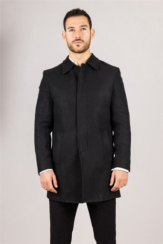 Manteau noir classique - manteau,