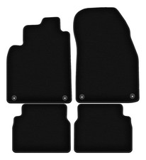 Tapis de sol en velours noir pour Saab 9-3 II Y3SF année 2002-2014 set 4 pièces