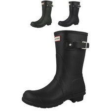 Hunter Bottes Femmes Original Short Boot en Caoutchouc de Pluie