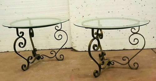 Paire tables basse fer - de,