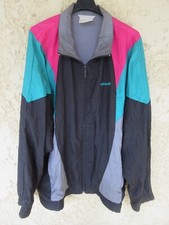 Veste ADIDAS vintage tracktop jacket nylon Trefoil 90's sport noir sport 186 XL