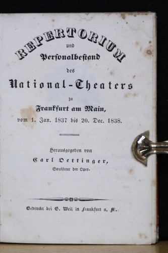 Oettinger répertoire - oettinger,, (hg.),