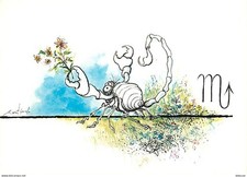 Astrologie - Scorpion - Illustration Ronald Searle - CPM - Carte Neuve - Voir Sc