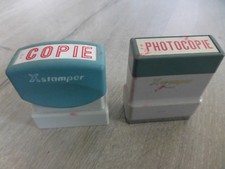 lot ancien tampons bureau