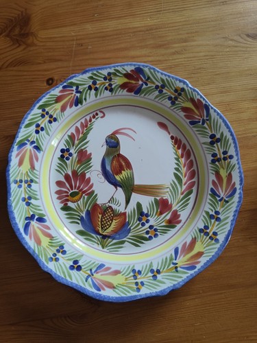 Assiette faisan quimper - faisan, hb