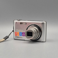 PENTAX Optio P70 12.0MP Digital Compact Camera Silver 4x, Charger, SD, Case