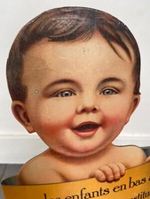 Ancien carton BLEDINE BÉBÉ BABY no plaque émaillée boîte tôle sign poster