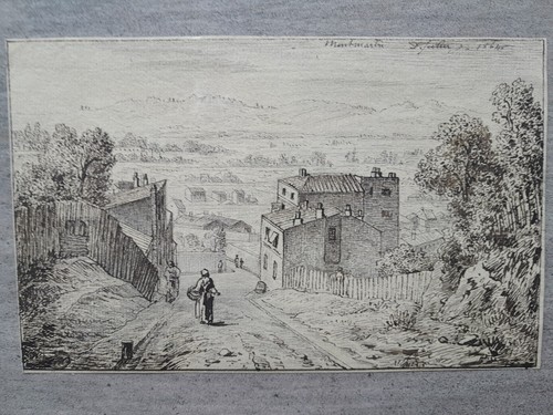 Dessin ancien montmartre - ancien, 1860