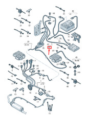 VW TOUAREG CR Convertisseur de tension Ligne de terre 4M4971534A NOUVEAU ORIGINE