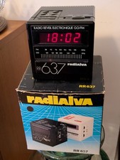 Radio Réveil Radialva à LED / vintage, années 1980