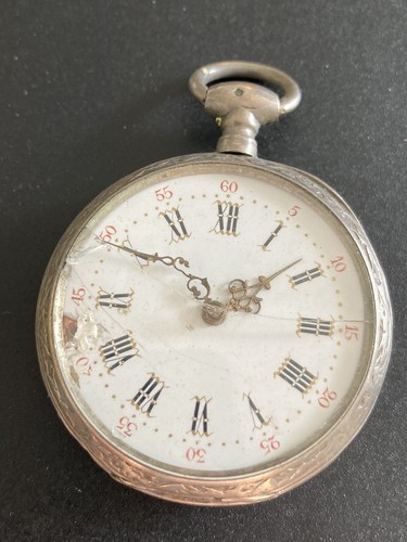 Montre gousset cylindre - montre, argent
