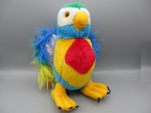 Peluche perroquet multicolore - peluche,