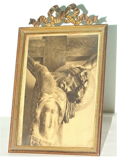 Joli cadre bronze avec - bronze, noeud
