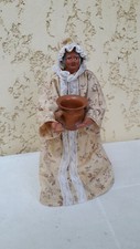 1 santon ancien habillé dame