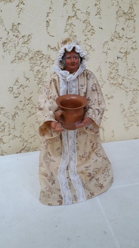 Santon ancien habillé dame - 1,