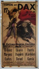 Ballestar Toros en Dax 1970 Affiche Originale Corrida Sport Aquitaine