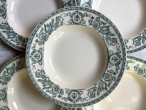 Faïence longwy fin xix - faïence,