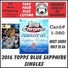 2016 Topps Blue Sapphire