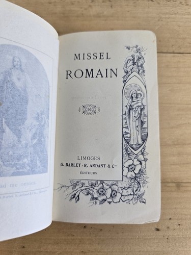 Missel romain 1910 - ed, barlet