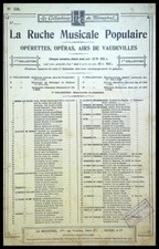 Ancienne partition, La ruche Musicale République Populaire - Les Collections Du