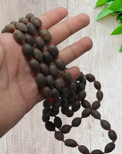 100% Original Déesse Laxmi Lotus Graine Kamal Gatta Japa Mala 108 Perles Inde
