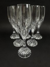 Série de 6 flûtes à champagne Masséna de Baccarat état neuf !