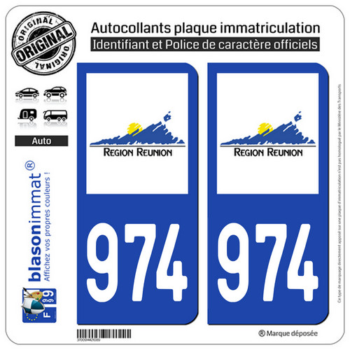 Stickers autocollant plaque - 2,
