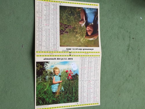 Calendrier almanach ptt - calendrier, 1973