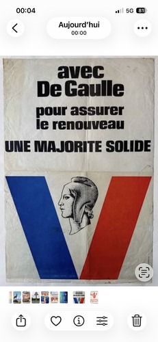 Affiche poster gaulle - affiche,