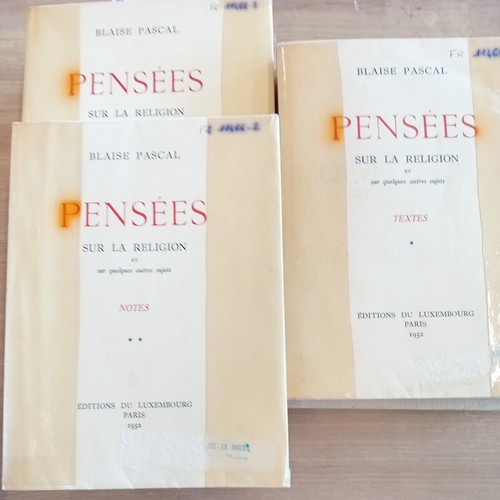 Lot tomes blaise pascal - tomes,