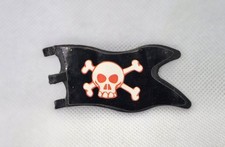 DRAPEAU NOIR TETE DE MORT PIRATE PLAYMOBIL