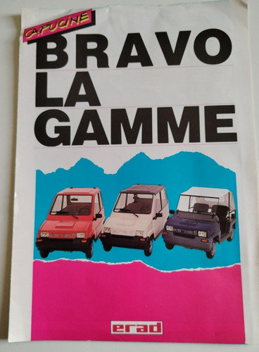Ancienne brochure voiture sans - ancienne,