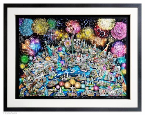 Charles fazzino celebrating - fazzino,