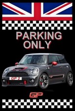 plaque " PARKING ONLY MINI GP