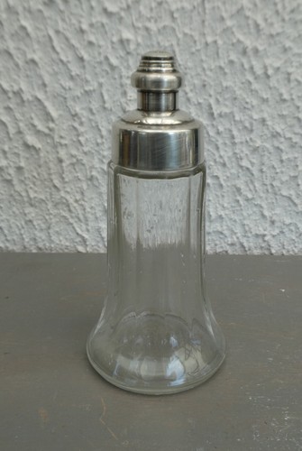 Ancienne saupoudreuse verre - saupoudreuse,